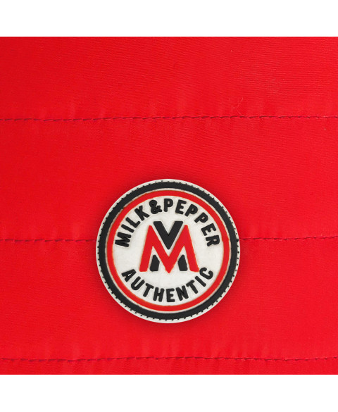 ARCTIK-puhasta-zimska-jakna-puhovka-zelene-rdeče-barve-milk&peper-obojestranska2